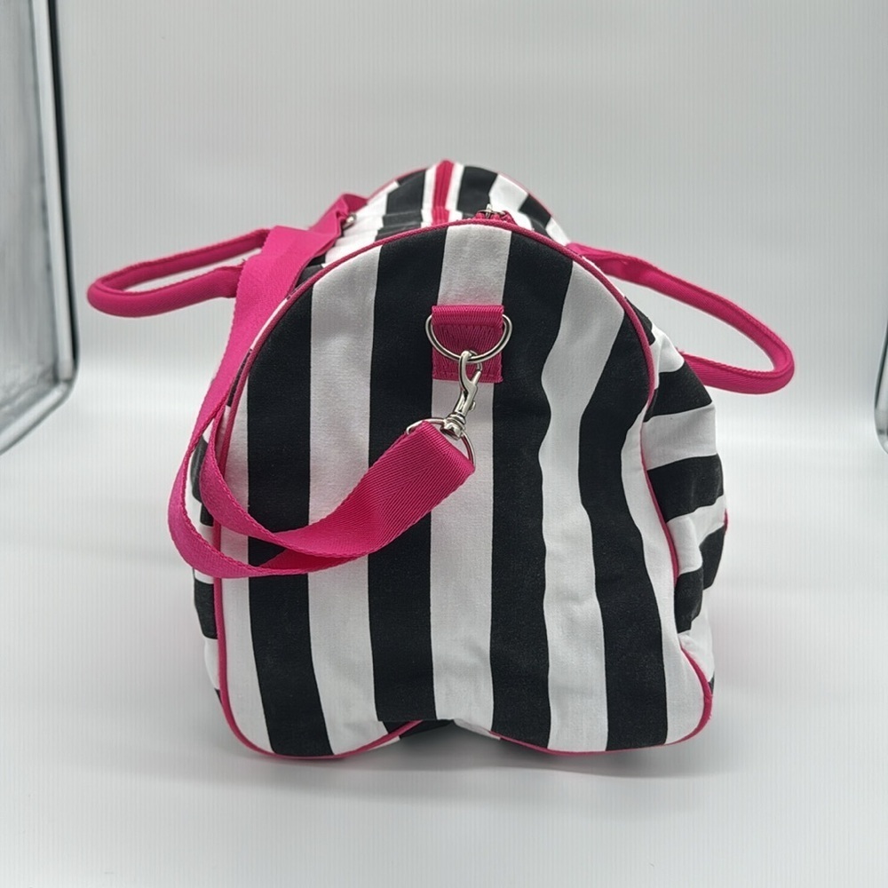 VICTORIA'S SECRET Zip around‎ MEDIUM Bag Shopping/Travel/Striped - Picture 2 of 11